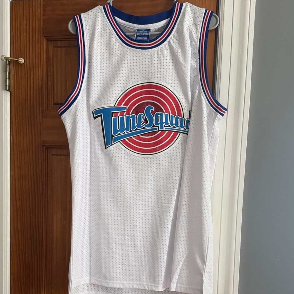 Kids Basketball Jersey - White and Blue